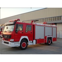 HOWO 6 ton dry powder-foam fire truck