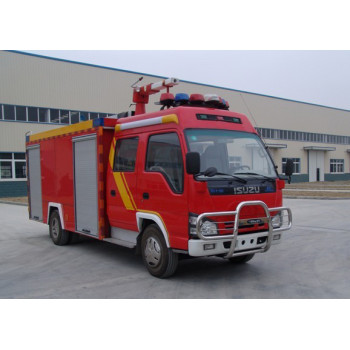 Cold aerosol fire fighting vehicle