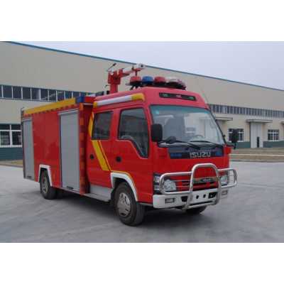 Cold aerosol fire fighting vehicle