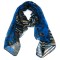 Blue voile scarf