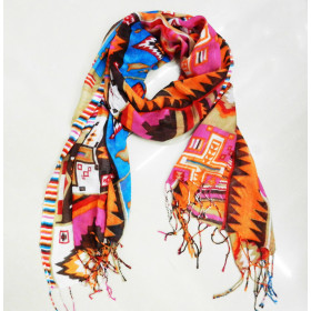 Aztec viscose scarf