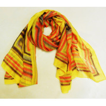 geometric voile scarf