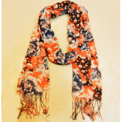 flower viscose scarf
