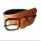 Eyelet Trim and Studded Skinny Belt with Antique Metal Buckle
