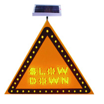 Solar traffic sign