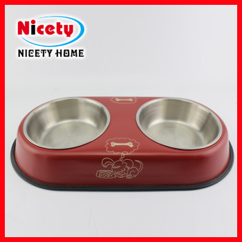 stainless steel pet bowls with stand