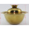 stainless steel golden bowl with lid