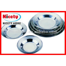 stainless steel soup plate