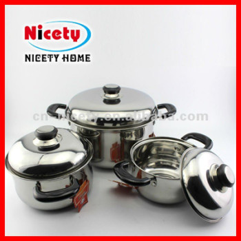 6pcs stainless steel cook ware set