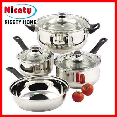 7pcs stainless steel cookware set