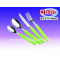 4pcs plastic handle stainless steel cutlery