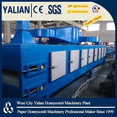 Vertical corrugated paper panel machine