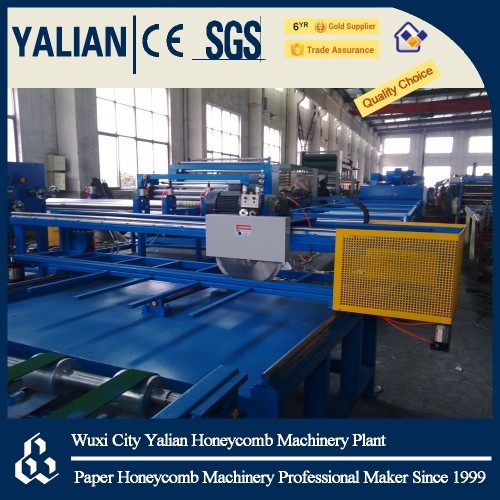 Vertical corrugated paper panel machine