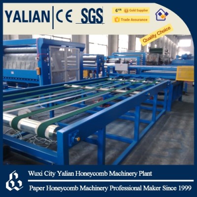 Laminated paper honeycomb board machine
