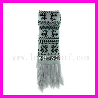 100% Acrylic Knitted Scarf