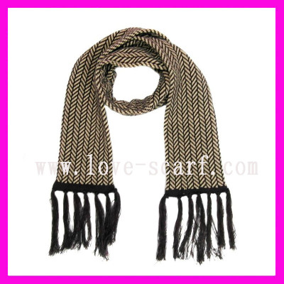 Jacquard knitted Scarf