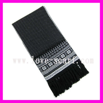 Double Layer Knitted Scarf