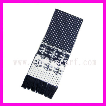 Thick Double Faced Jacquard Scarf
