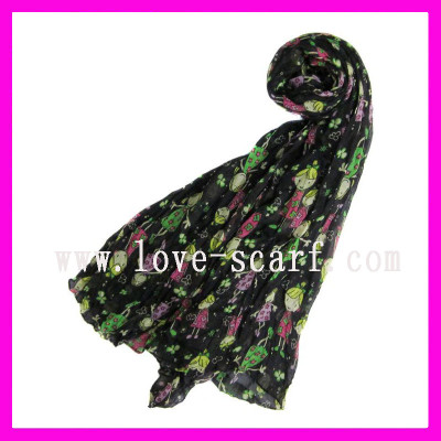 Long Voile Scarf