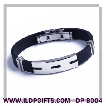 Silicone Metal Bracelet