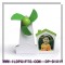 Pen container photo frame USB fan