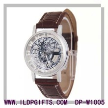Wholesale skeleton design quartz wristwatch