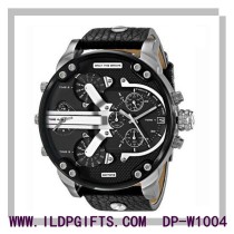 Big face 4 time design quartz watch