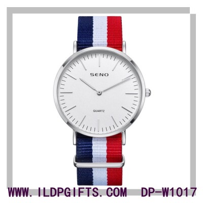 Exchangeable National Flag Belt Watch