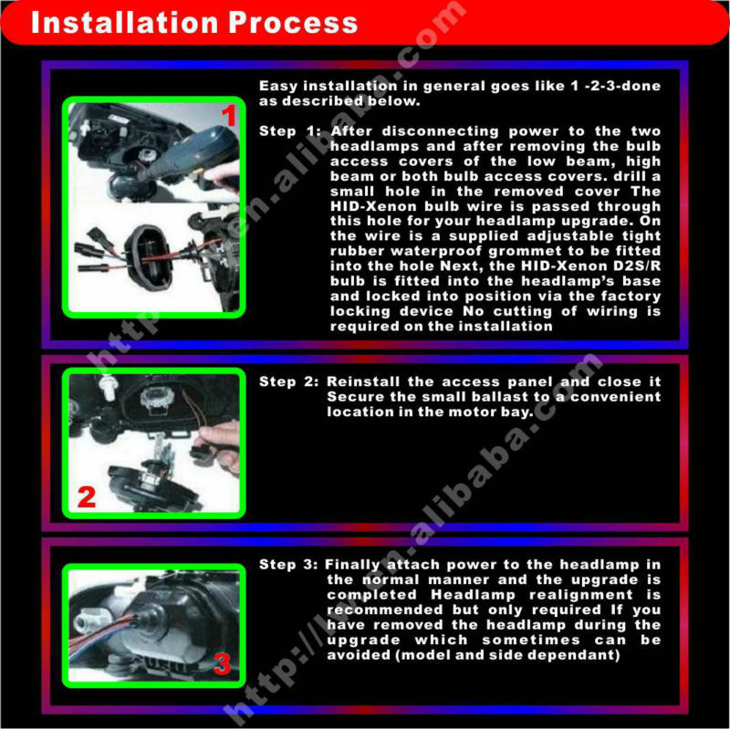 2013 new hid motorcycle xenon conversion kit
