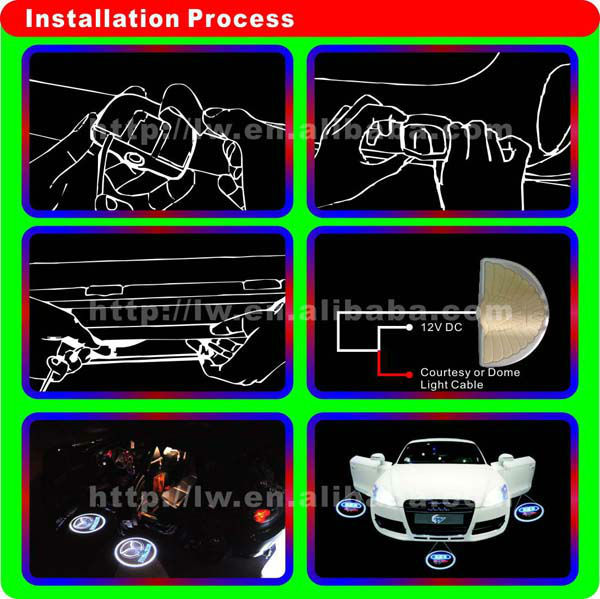 hotest sale car welcome lights led ghost shadow light