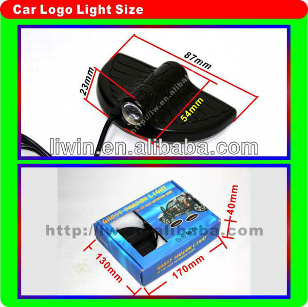 50% off cree chips car logo laser led lights12V 3watt 8th generation