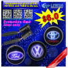 Buy one set get 1 pair film free led ghost shadow car logo light 12v 5w