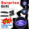 Buy one set get 1 pair film free led laser car logo light 12v 5w