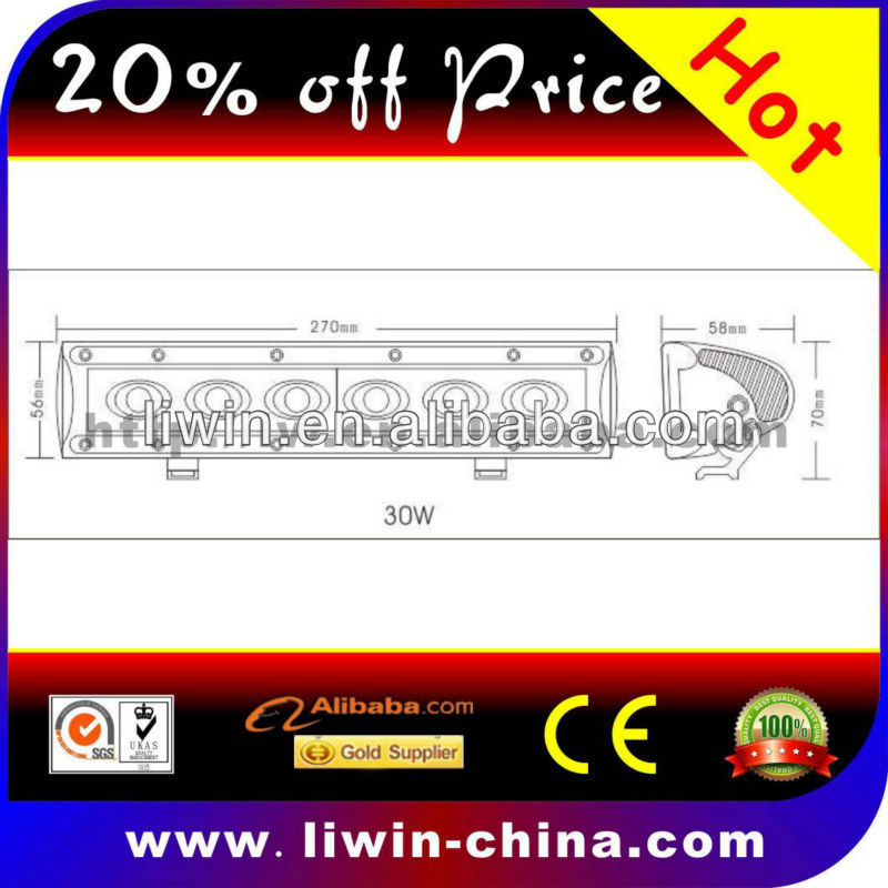 50% discount 10v to 30v 30W single row cree led light bar