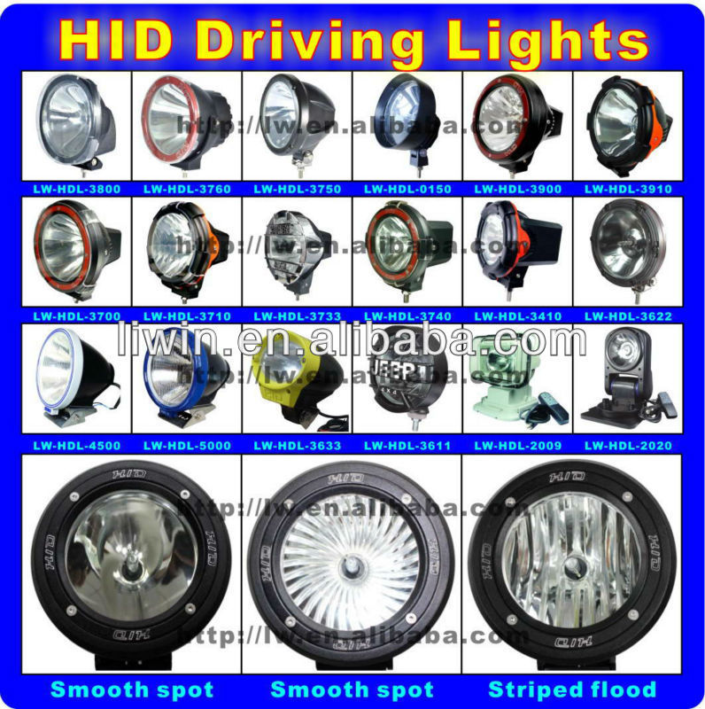 2013 hot selling 12V 24V hid driving lights 12v 55 watt LW2020