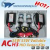 hottest 12v 55w h3 3200-4000h life slim xenon hid kits