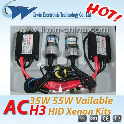 hottest 12v 55w h3 3200-4000h life slim xenon hid kits