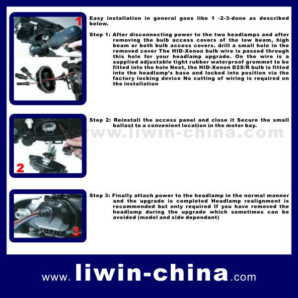 2013 liwin china high quality hid xenon conversion kit