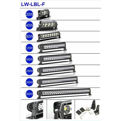 liwin high lumen 10-45V spot led light bars & led flood light bar