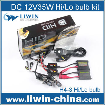 2015 factory wholesale DC 12v 35w xenon super vision hid conversion kit, xenon hid kit H4 3