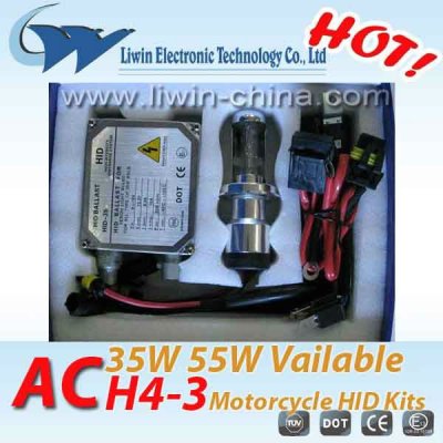 high quality 12v35w h4-3 h/l normal ballast motorcycle hid light kit for gmc