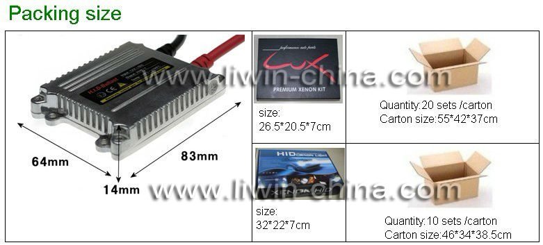 Liwin brand Reasonable price slim helios hid xenon kit for MAZDA