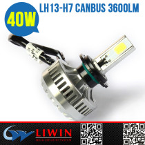 LW Cob led 40w 3600 lumen h7 led auto headlight suitable for all car