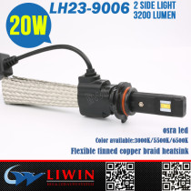 LW newest auto car led headlight 9006 20W car led universal projector headlights