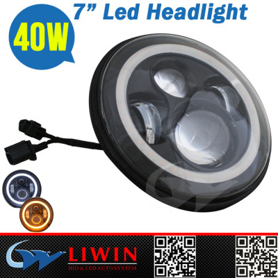 LW DC10-30V cre e 40000h longe light led fog lamp halo round led headlight for snowmobile