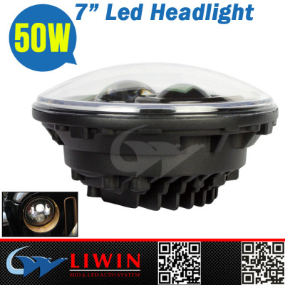 LW 2015 car escape atv led working lamps 7inch 50w 6500-7000k led headlight bulbs vs traditional