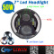 Professional 12v cr ee led 7inch round led headlight 40w high low beam 4000lm led car head lamp