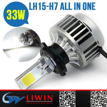 LW All in one design, dual emission LH15-H7 car led bulb headlight