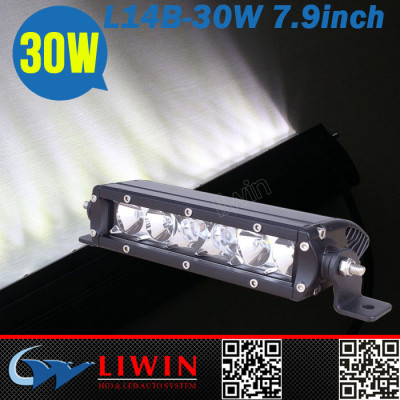 Lifetime warranty L14-30W 7.9 inch atv utv offroad car 3d led light bar 12v