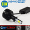 LW super bright led driving light 33w 3000lm yellow led fog bulb LH24-H7 led headlight projector lens
